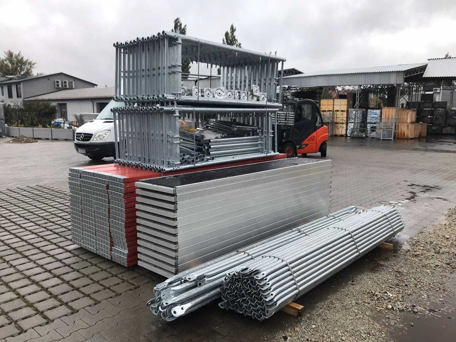 Rux rusztowanie budowlane elewacyjne 78 m2 - niskie ceny podesty 2,5m