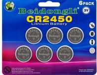 Bateria litowa Beidongli CR2450 6 szt.