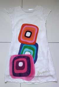 #Desiqual Zjawiskowa Suknia, piękny, kolorowy wzór, oryginalny design