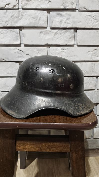 Hełm niemiecki luftschutzu wersja 1 częściowa
