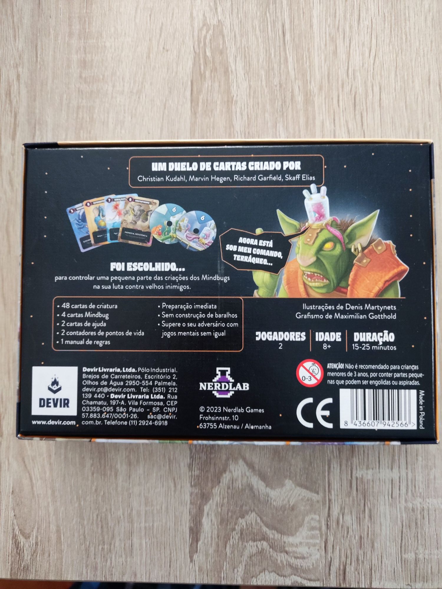 2 Jogos de cartas mind bug e kaboom novos