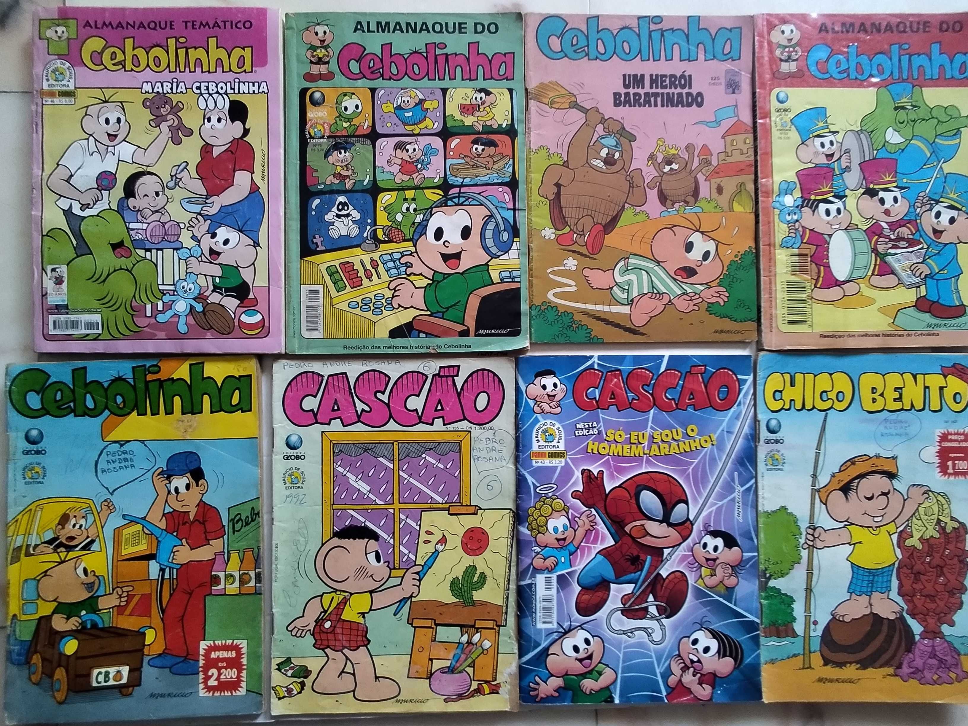 Livros de BD - Cascão, Turma da Mónica, Pato Donald, Zé Carioca...