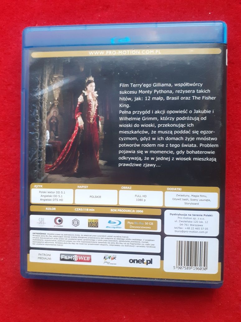Nieustraszeni bracia GRIMM film na blu-ray  PL