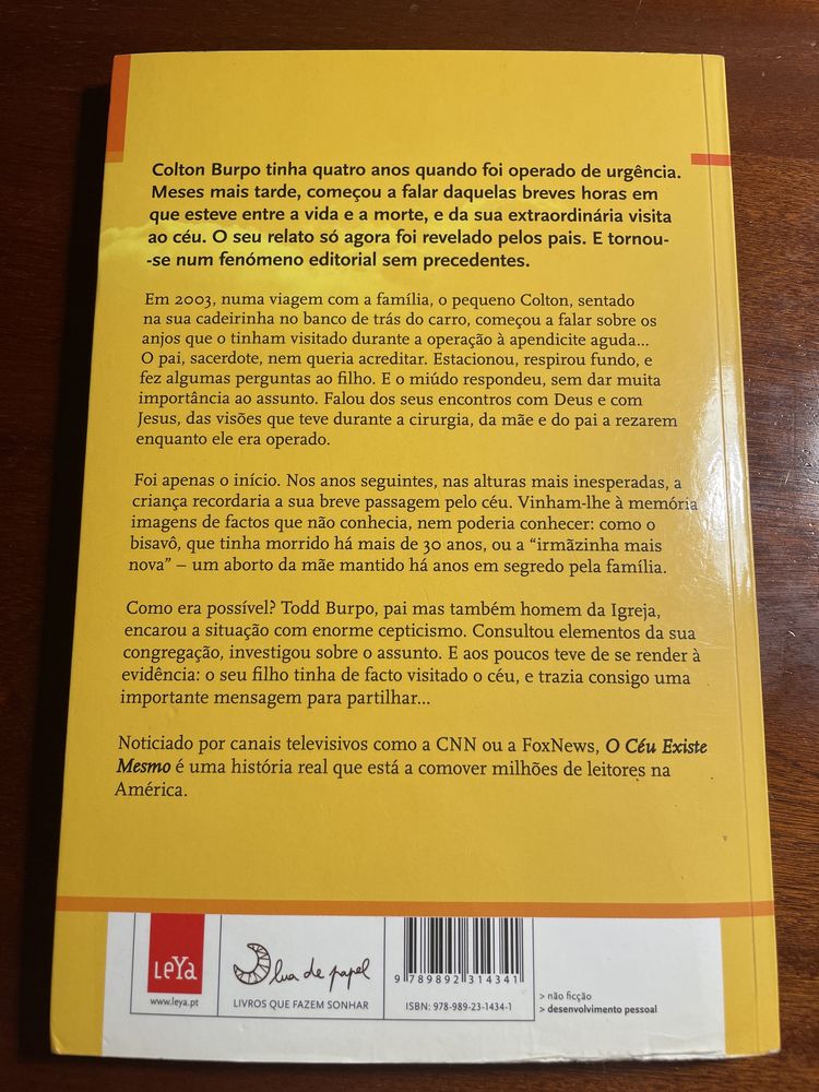 “O céu existe mesmo” de Todd Burpo e Lynn Vincent