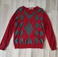Sweter bluza w romby vintage y2k geometryczny