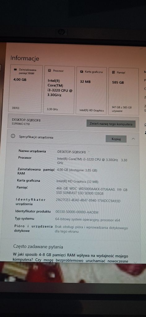 Komputer Fujitsu I3