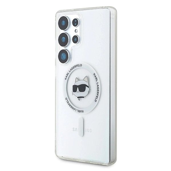 Etui Karl Lagerfeld Button Choupette Head Printed Logo MagSafe Samsung