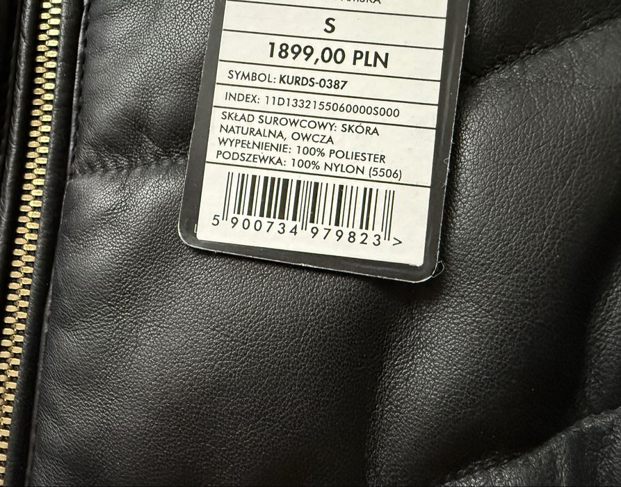 Ochnik kurtka damska skóra naturalna 36 S nowa
