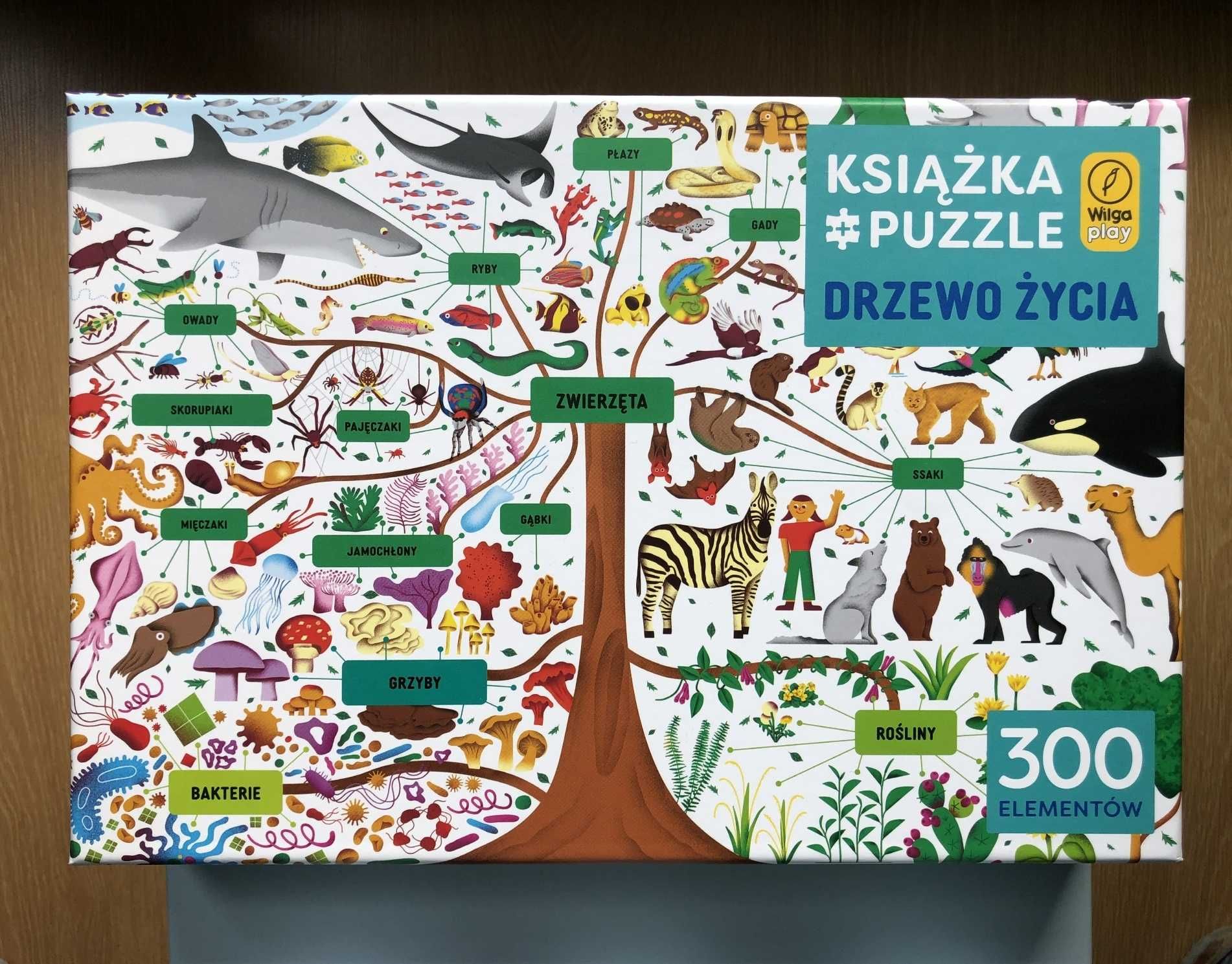 Książka i puzzle Drzewo życia: 300 elem. Pudełko z puzzlami i książką