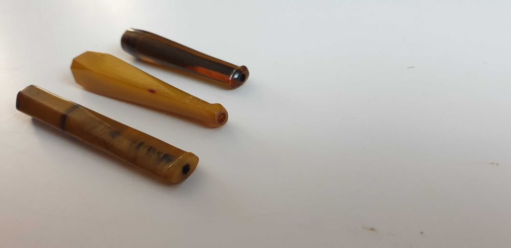 Starocie z Gdyni - Lufka z ebonitu - zestaw 3szt. z czasów PRL