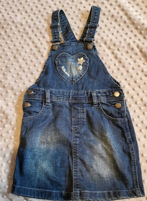 Dzinsowa sukienka ogrodniczka 122 cool club