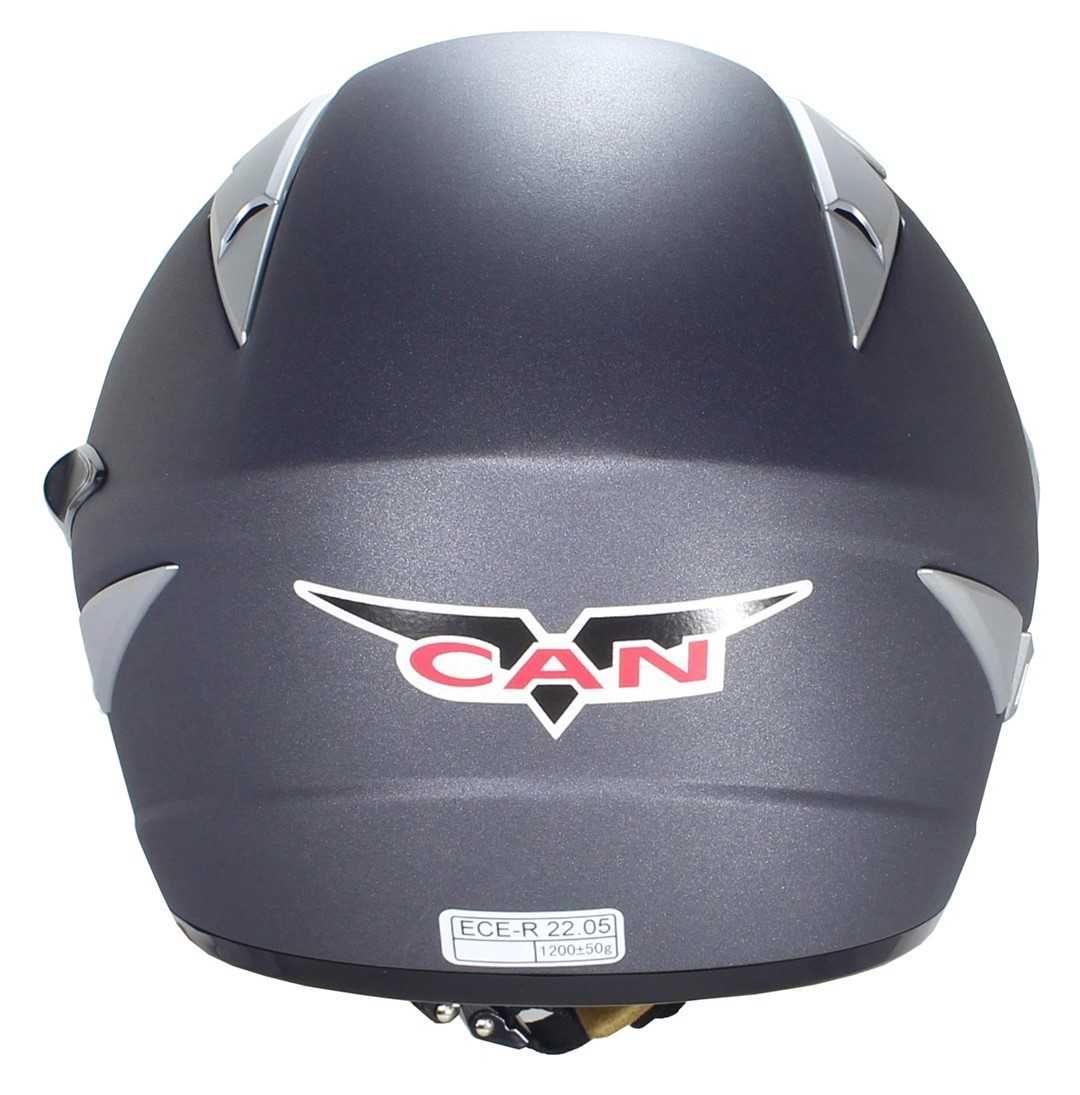 Nowy Tani Kask Motocyklowy Otwarty VCAN V-529 STONE GREY z Blendą