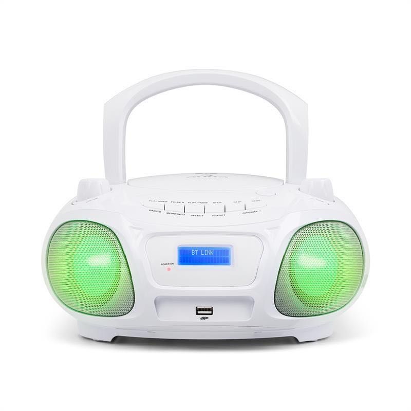 CD-плеєр Roadie DAB DAB/DAB+ FM LED Disco Light Effect USB Bluetooth