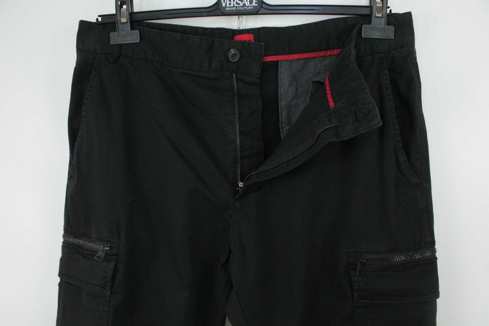 Брендові карго штани Hugo Boss Glian231D Zip Pocket Black Cargo W36L32