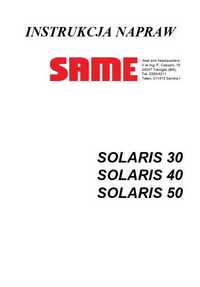 Instrukcja napraw Same Solaris 30, 40, 50  PL