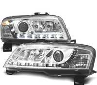 CONJUNTO DE FARÓIS PARA FIAT STILO 3P 01-08 DAYLIGHT LED CROMADOS