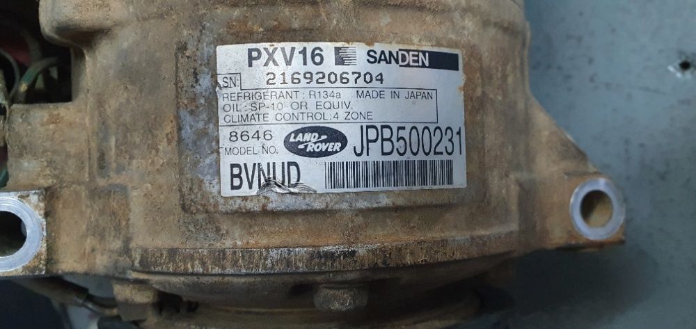 compressor ar condicionado Land Rover JPB500231 BVNUD / Sanden PXV16