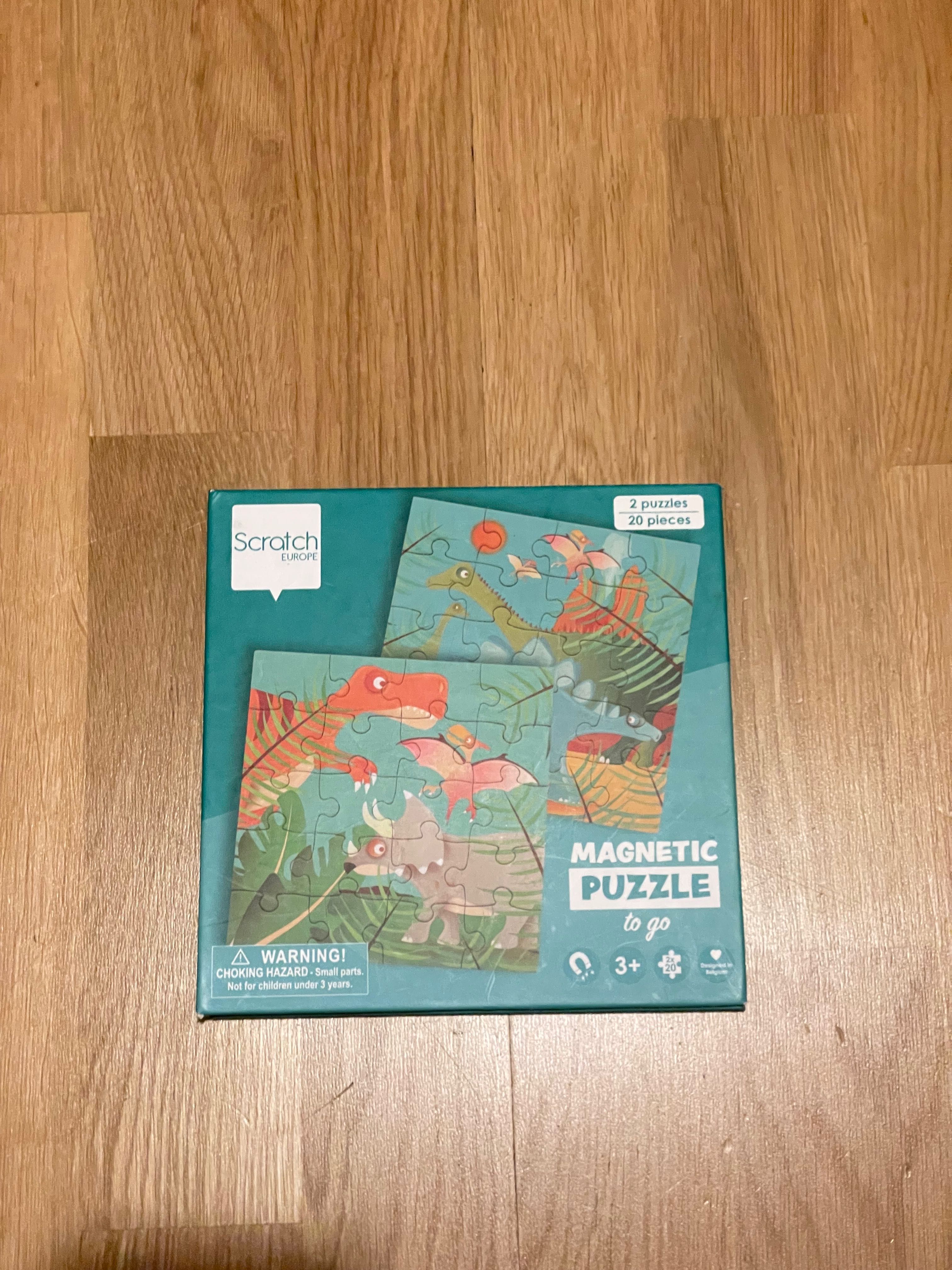 Scratch Europe magnetic puzzle - dinozaury
