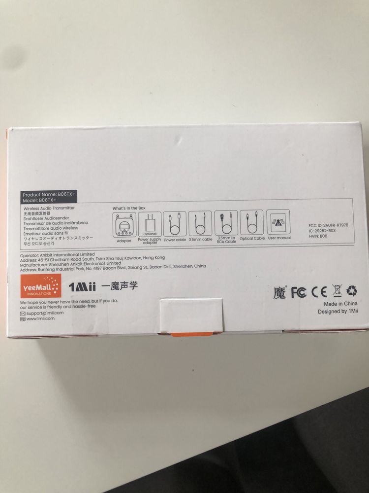Transmiter audio Bluetooth 5.2 1Mii TX 50m B06TX plus