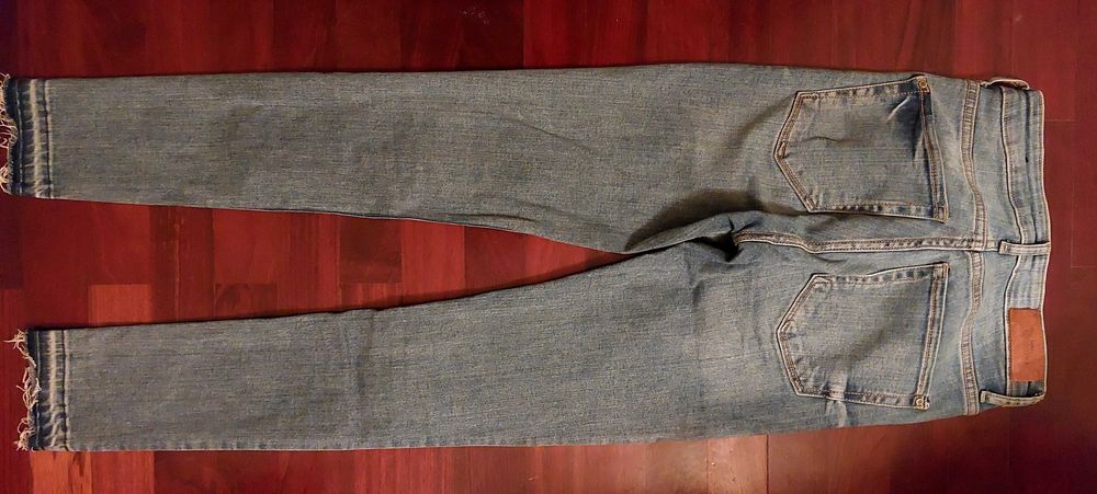 calça de ganga cintura subida mango