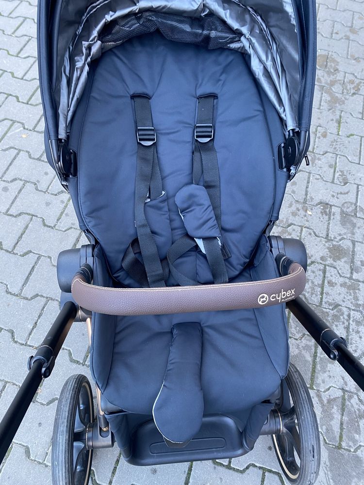 Прогулянковий блок cybex priam чорний в гарному стані та люлька чорна