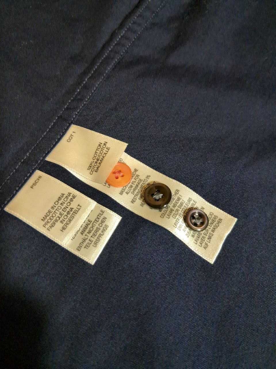 Рубашка PS Paul Smith Oxford Tailored Fit, темно-синяя