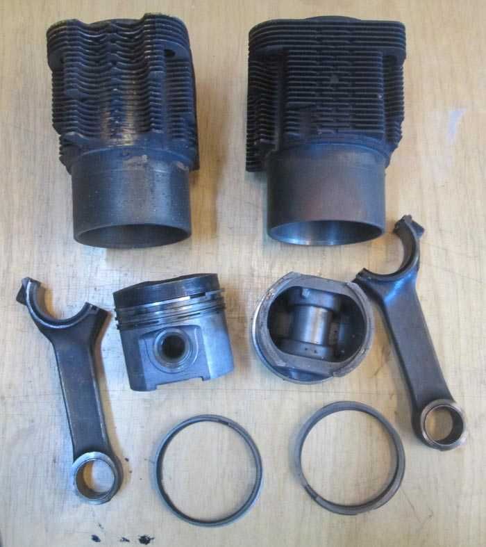 camisas + pistons + bielas de motor DEUTZ F2L511