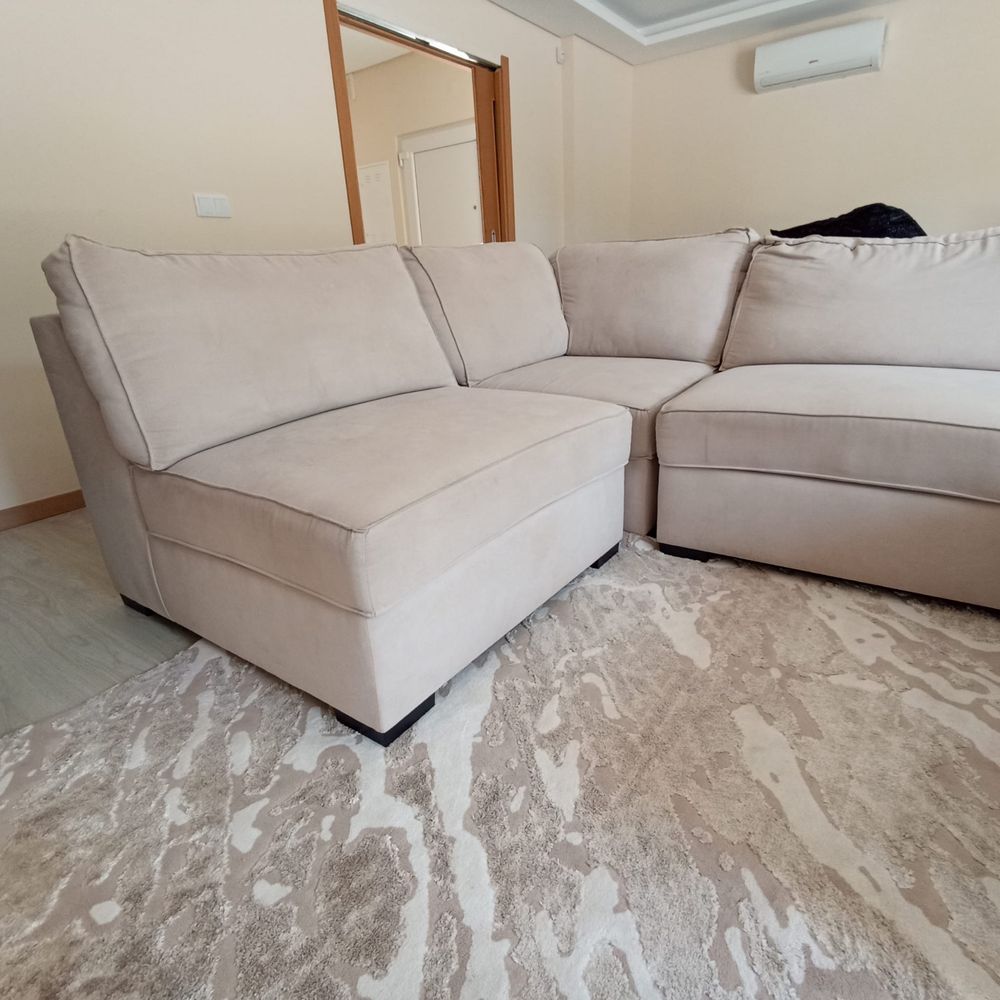 Sofa modular bege