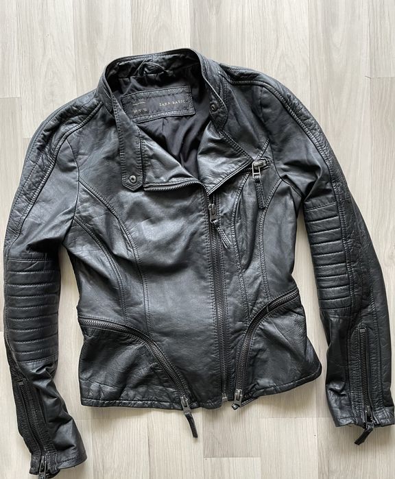 Kurtka damska, prawdziwa Ramoneska, Zara, skóra naturalna!