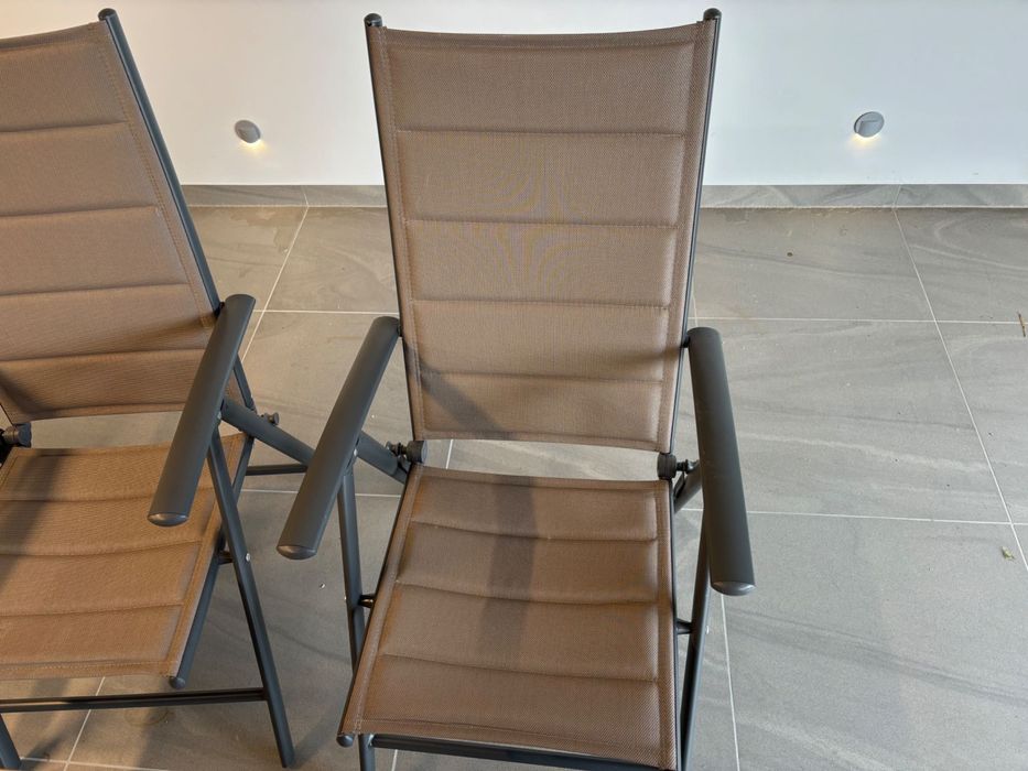 Stół ogrodowy aluminiowy Ibiza 180 cm Grey / Taupe+ 8 krzeseł