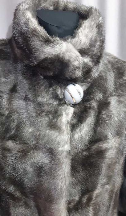 Шуба норковая серая