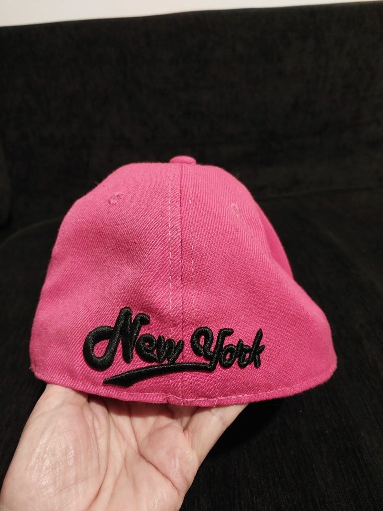 Czapka z daszkiem różowa NY hip hop