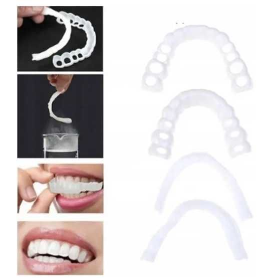 2xSztuczne Zęby Tymczasowe Kosmetyczne Nakładki
