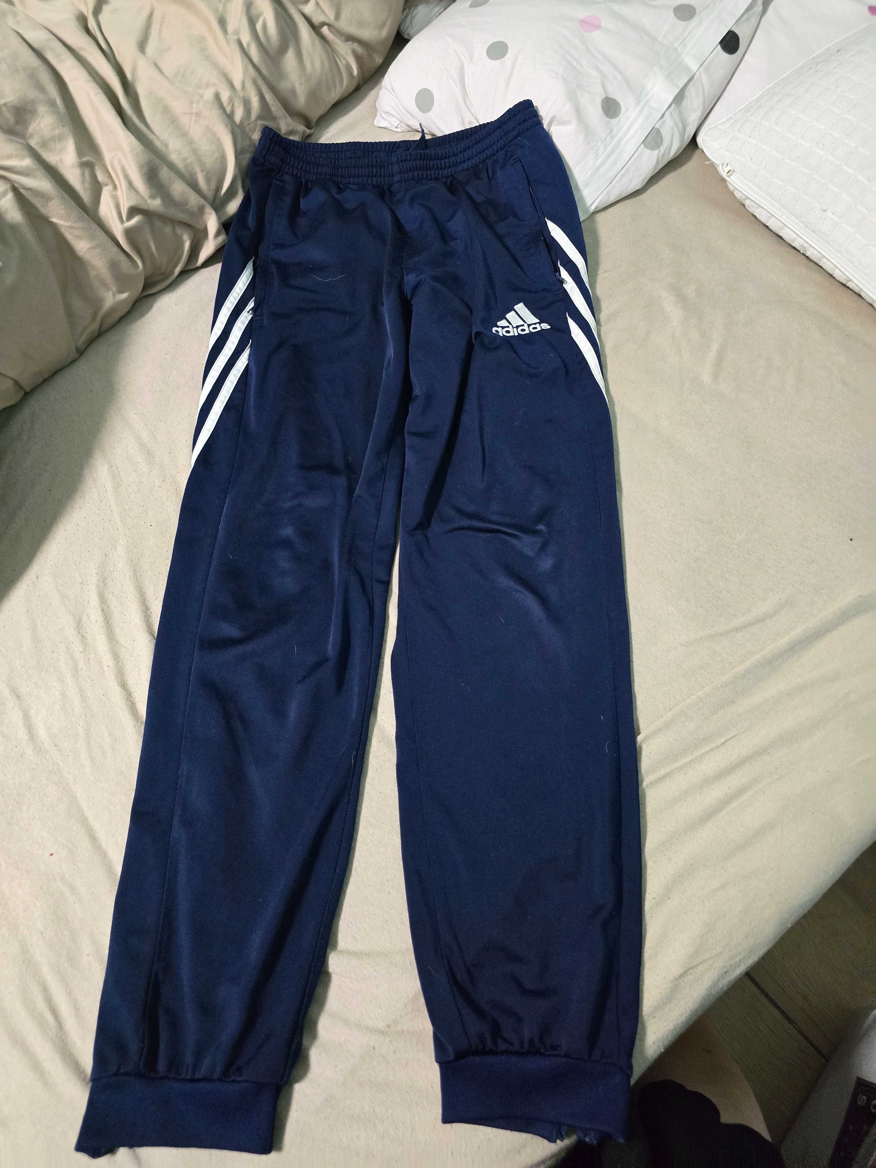 Spodnie dresowe granat sportowe r 164 adidas