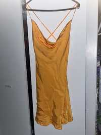 Pomaranczowa sukienka 100% wiskoza nowa