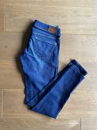 Damskie jeansy big star biodrówki rurki XS