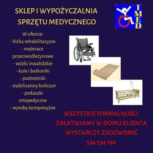 Łóżka Rehabilitacyjne Elektryczne WYPOŻYCZALNIA Warszawa od 100 zł / M