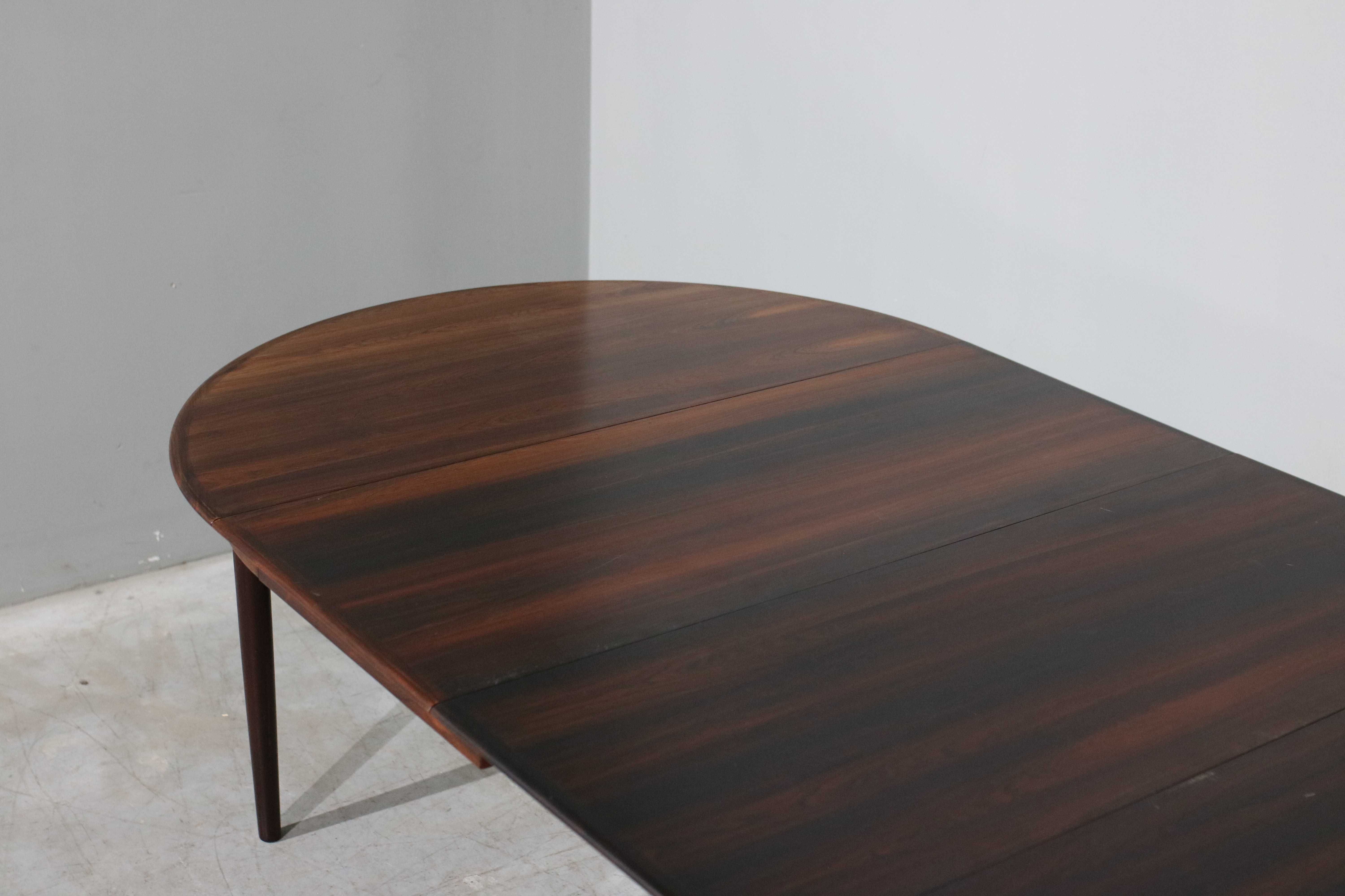 Mesa de jantar extensível Skovmand & Andersen em pau santo | Design