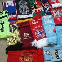 Футбольные шарфы коллекция. Arsenal, Barcelona, Liverpool