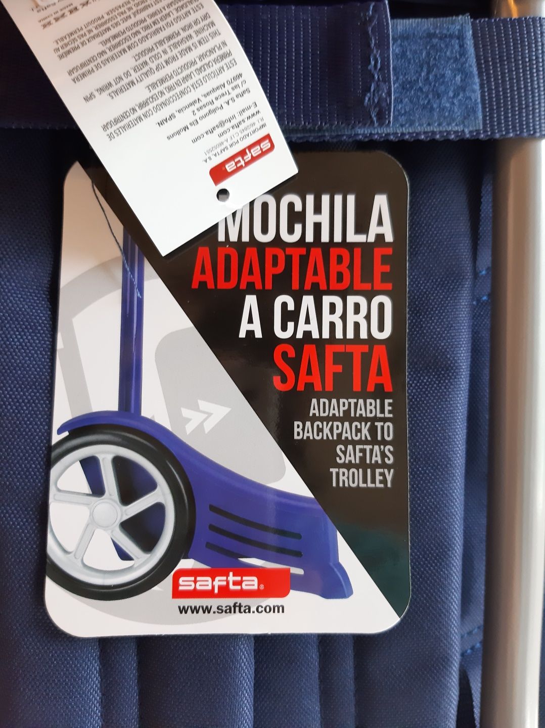 Mochila com trolley marca Benetton