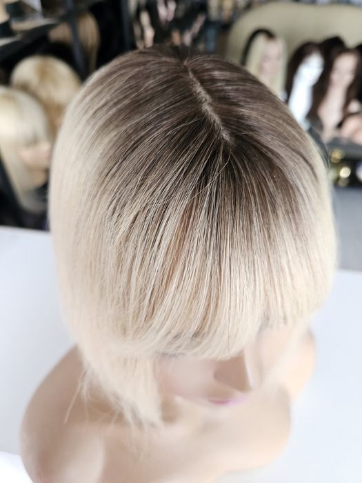 Topper Asia mini uzupełnienie z włosów naturalnych blond z odrostem