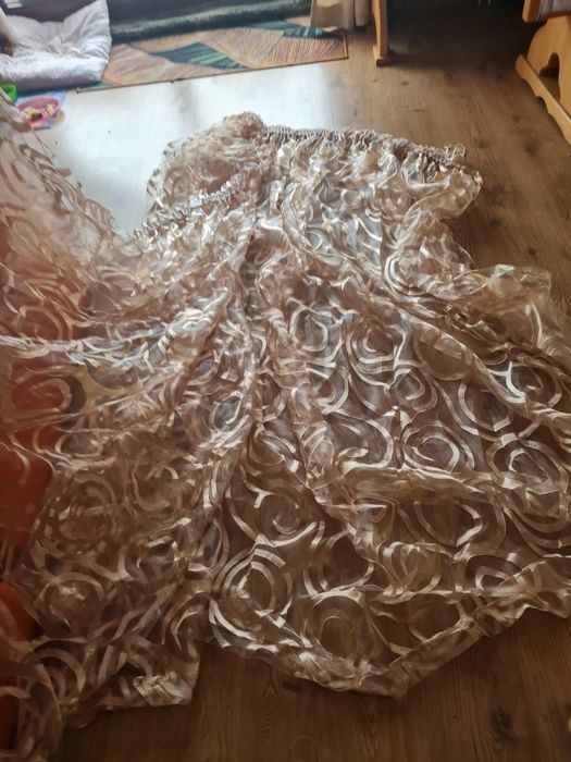 Firanka na duże okno