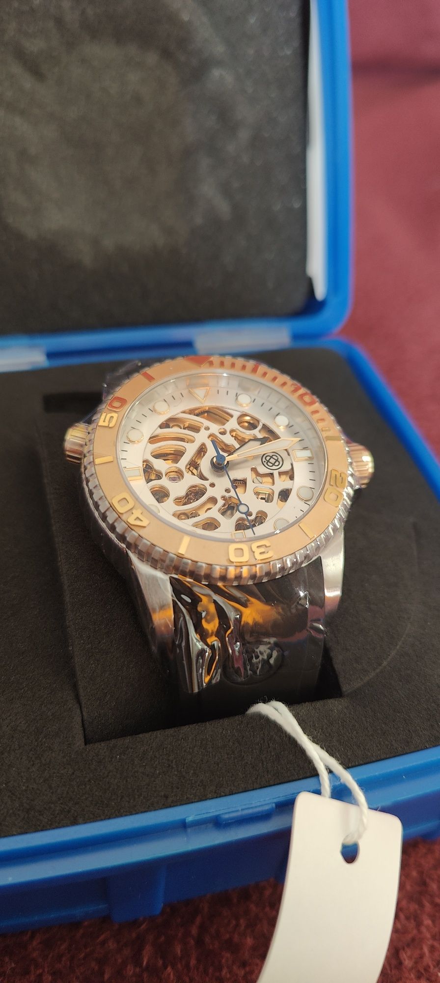 Zegarek Deep Blue Skeleton - szafir 44mm nowość na rynku