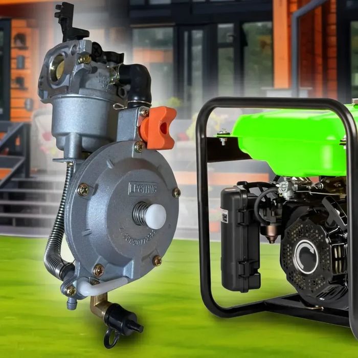 Газовий карбюратор для генератора 168F/170F на два види палива пропан-