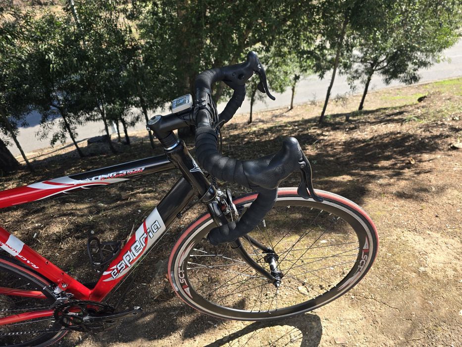 Bicicleta de estrada m 9x2v rodas perfil alto