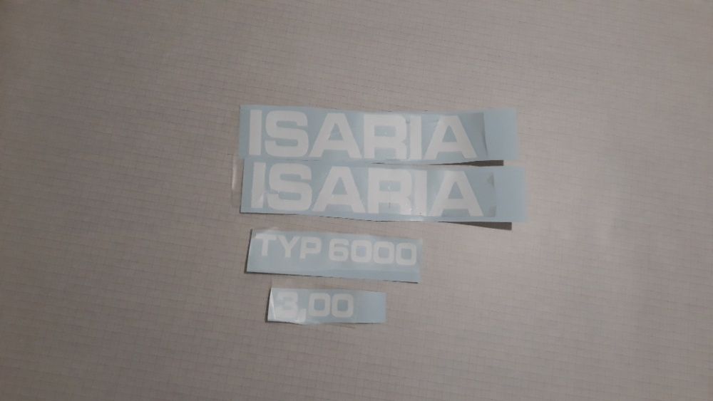 naklejki siewnik isaria 6050 typ 2.5 m isaria 6000 typ 3,0