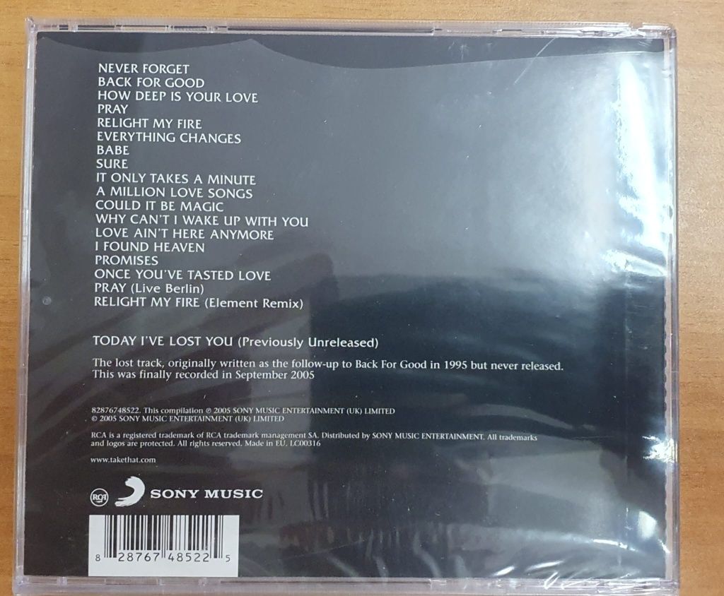 Płyta CD, Take That- Never Forget ( The  Ultimate Collection )