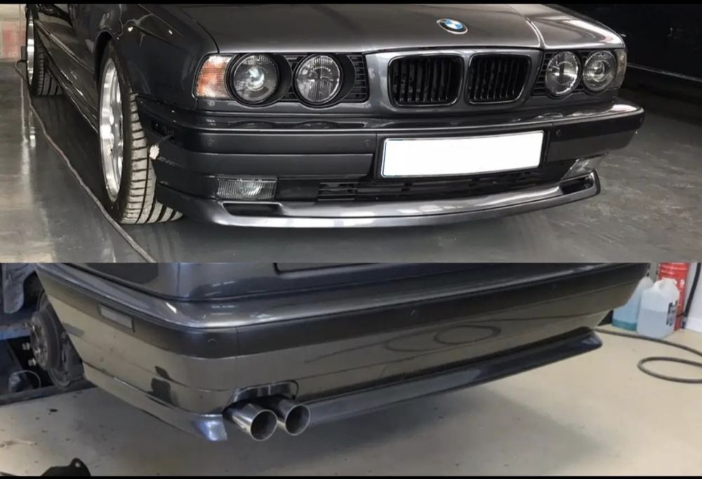 Накладка Юбка Губа на передний задний бампера  BMW E34 М-tech