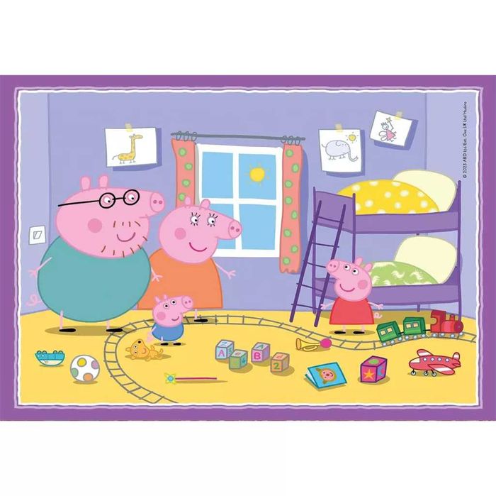 Puzzle Clementoni Peppa Pig SuperColor 4in1 4 puzzles 12+16+20+24 pcs