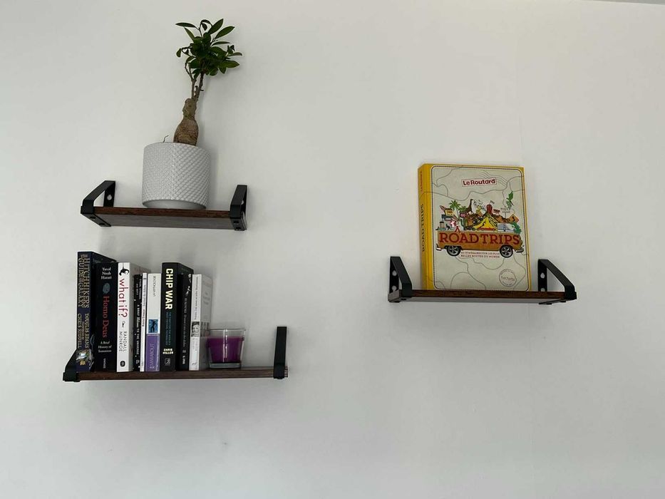 Kwietnik dekoracja ścienna loft 3 sztuki rustykalne zestaw